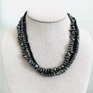 Silpada Black Onyx, Hematite and Sterling Silver Necklace.